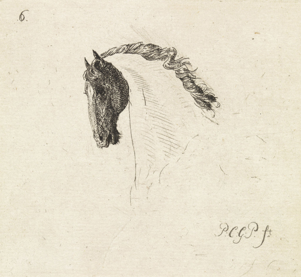 Detail of Horsehead by Paulus Charles Gerard Poelman