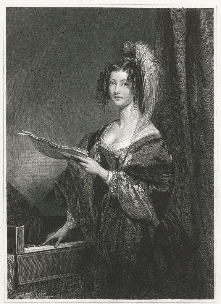 Detail of Lady for a keyboard by Johannes de Mare