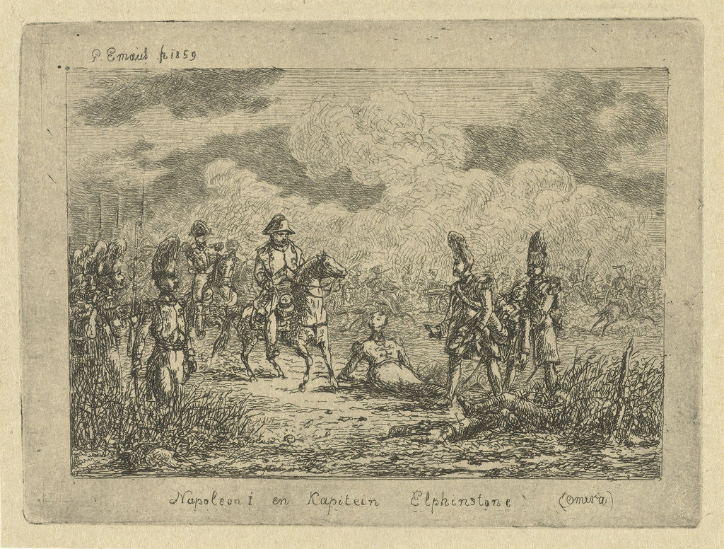 Detail of Napoleon to fallen soldiers by Gerardus Emaus de Micault