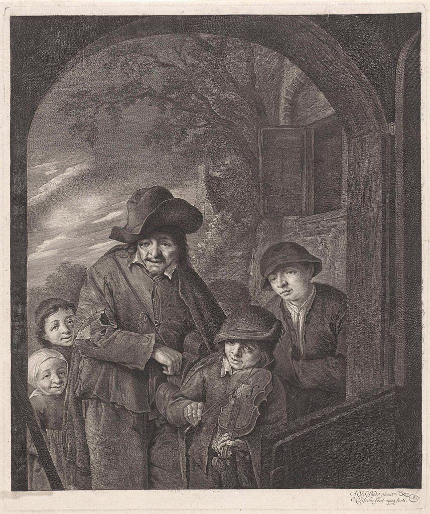 Detail of Liereman by Cornelis Visscher II