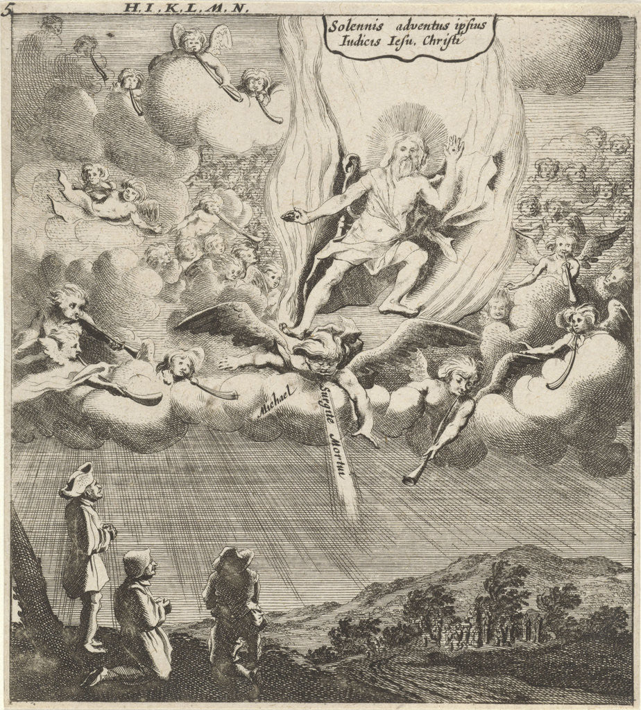 Detail of Christ appears in the sky by Gerhard Verstegen