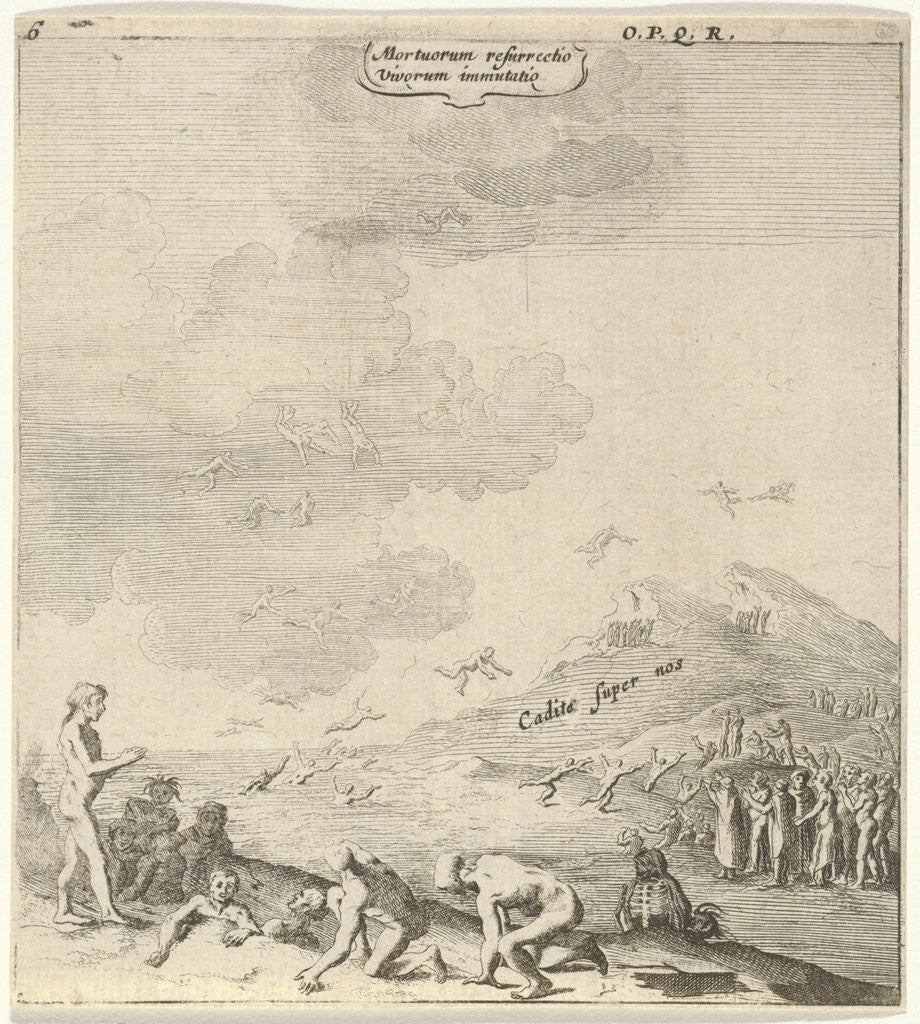 Detail of Resurrection of the dead by Gerhard Verstegen