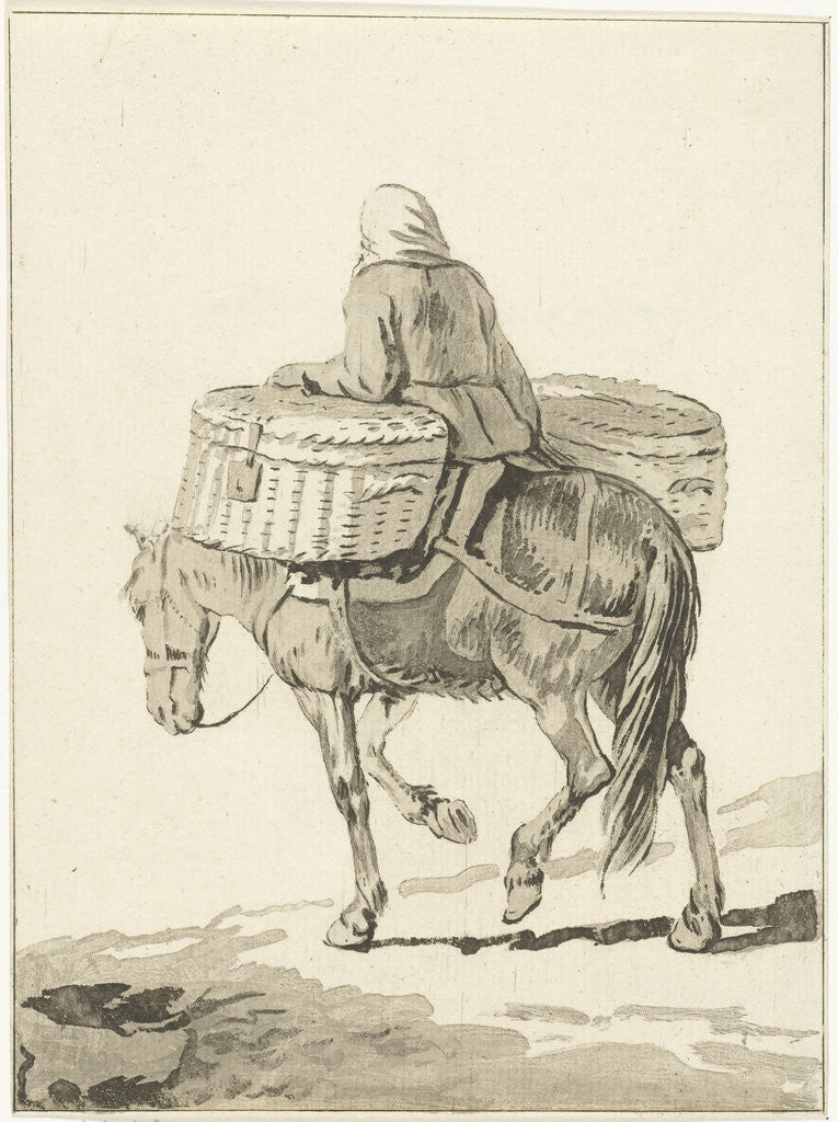 Detail of Woman on horse by Jurriaan Cootwijck