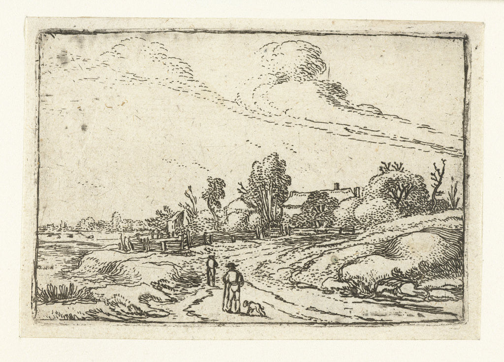 Detail of Path along a farm by Esaias van de Velde