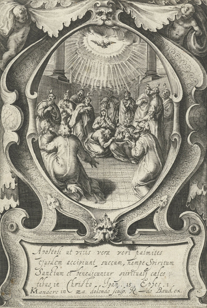 Detail of Outpouring of the Holy Spirit by Robert de Baudous