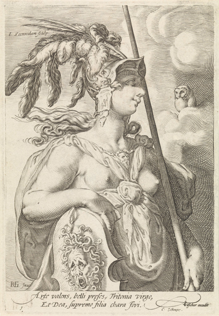 Detail of Minerva by Claes Jansz. Visscher II