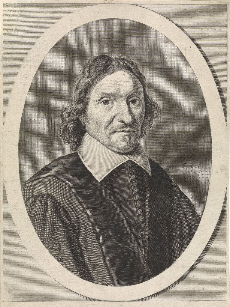Detail of Portrait of Samuel Maresius by Jan Jansz de Stomme