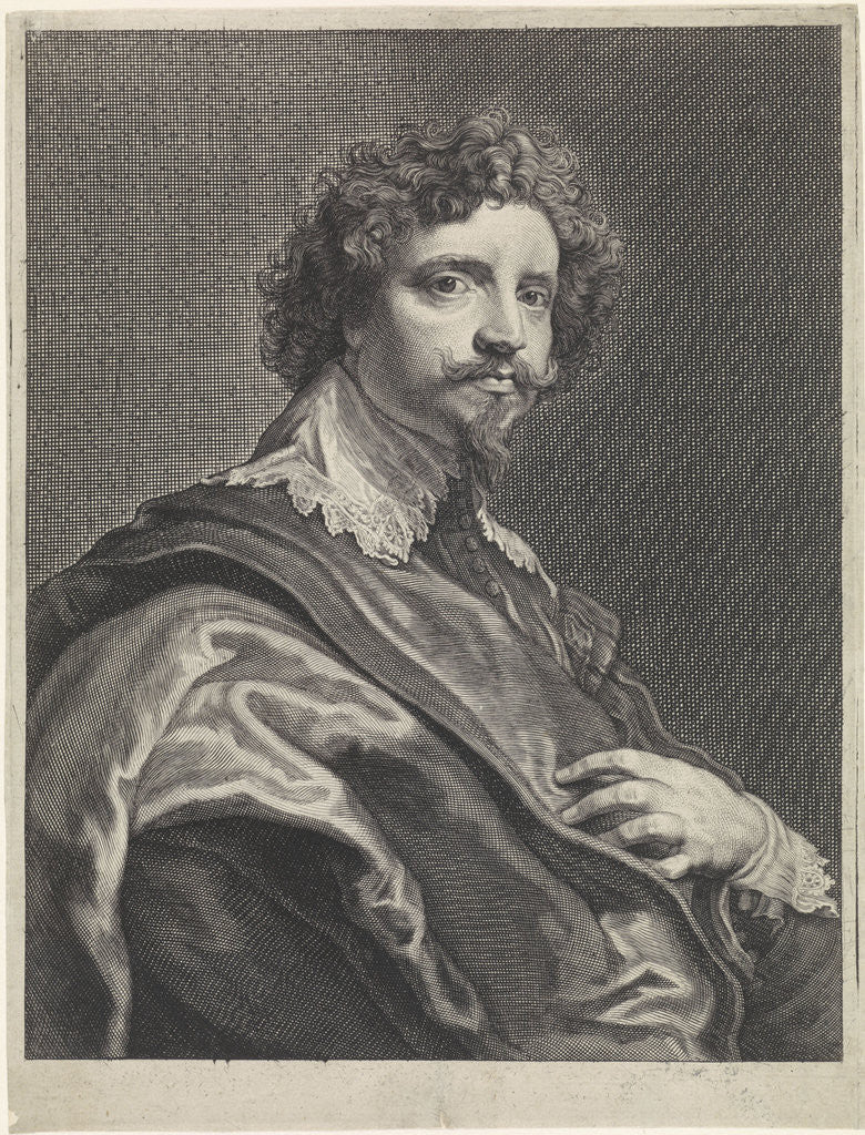 Detail of Portrait of Michael le Blon by Anthony van Dyck