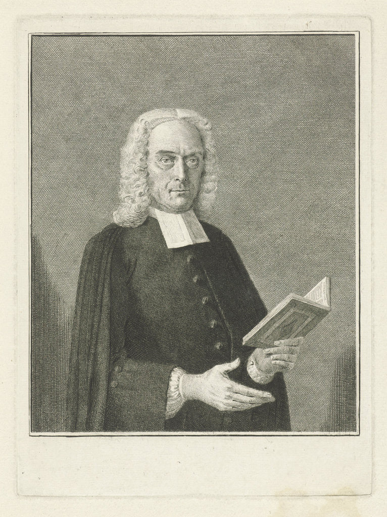 Detail of Portrait of Joannes Deknatel by Cornelis van Noorde