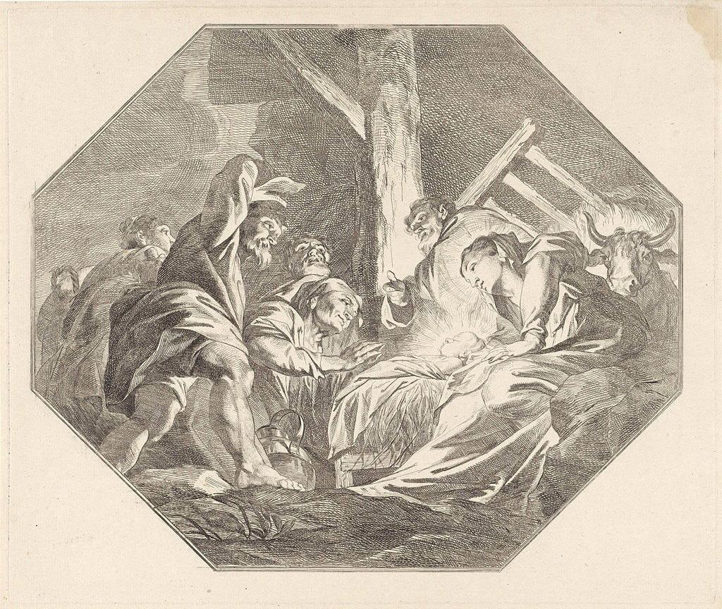 Detail of Nativity by Jacob de Wit