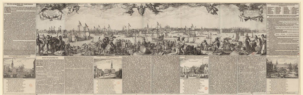 Detail of Profile of Amsterdam by Claes Jansz. Visscher II