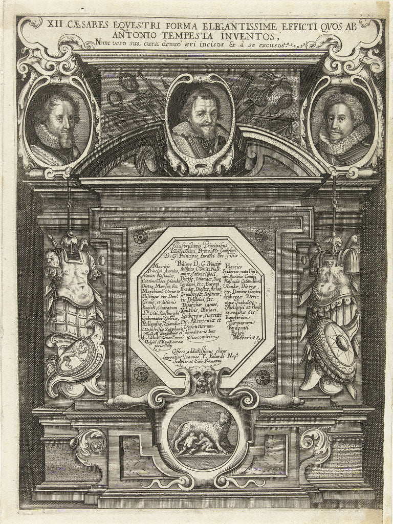 Detail of Portraits of Maurits, Filips Willem and Frederik Hendrik by Prince of Orange