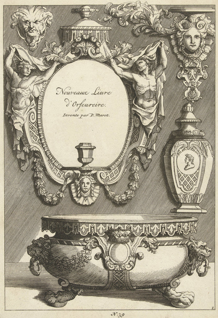 Detail of Title Journal: Nouveaux Liure d'Orfeureire by Anonymous