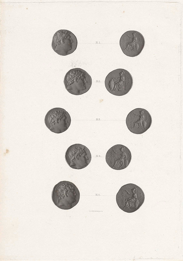 Detail of Roman coins by Jan Dam Steuerwald