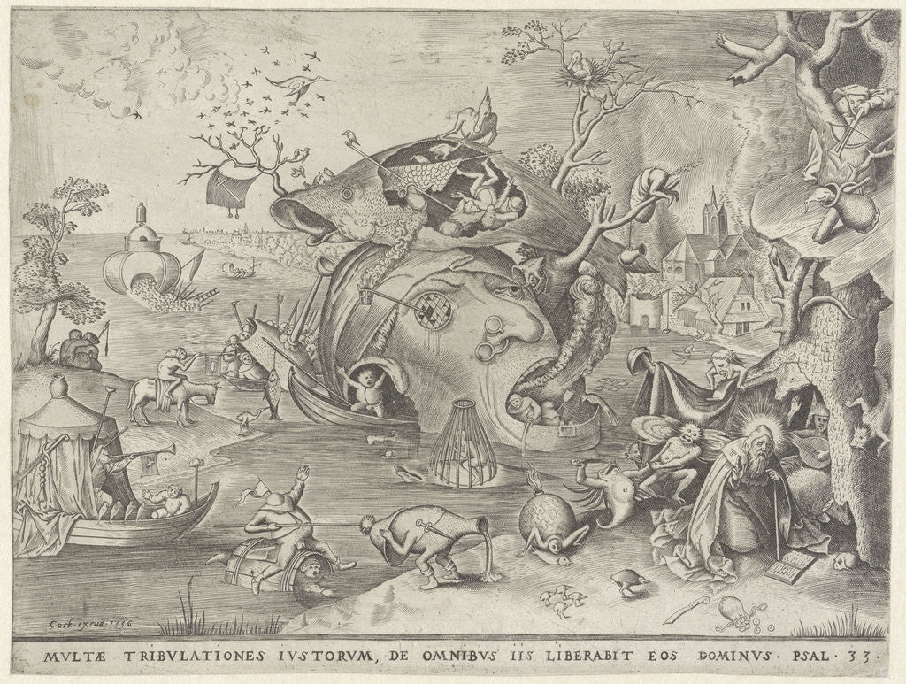 Detail of Temptation of H Anthony by Hieronymus Cock