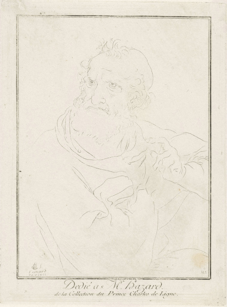 Detail of Apostle Paul, Charles Joseph Emmanuel de Ligne by M. Hazard