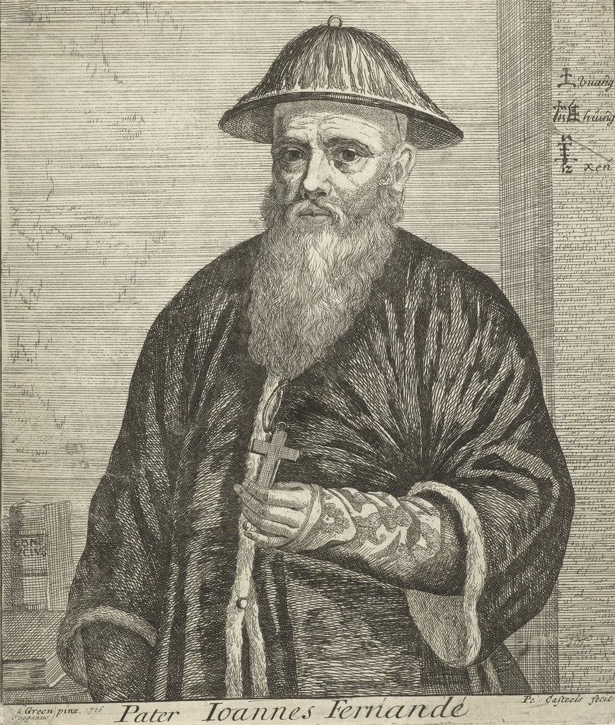 Detail of Portrait of Father John Fernande by Peter Casteels III