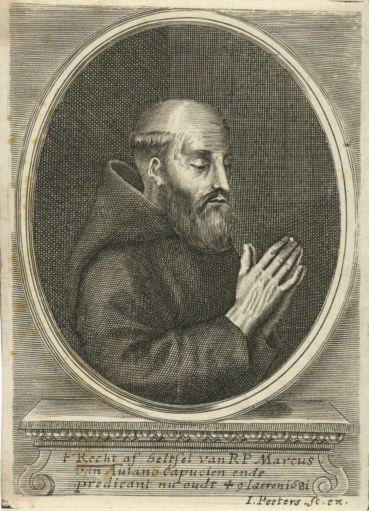 Detail of Portrait of Marcus Aulano by Jacob Peeters