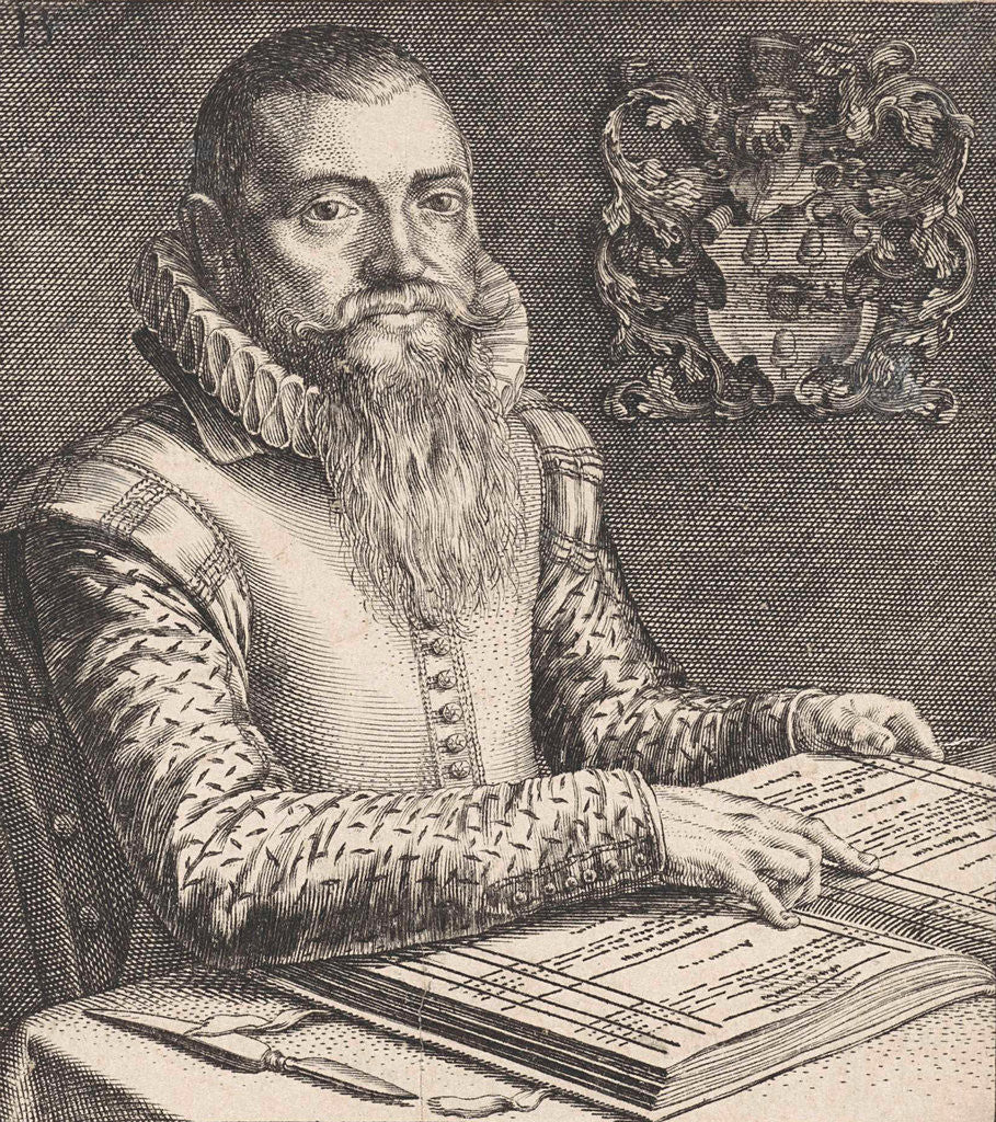 Detail of Portrait of Hendrick Waninghen by Pieter Serwouters