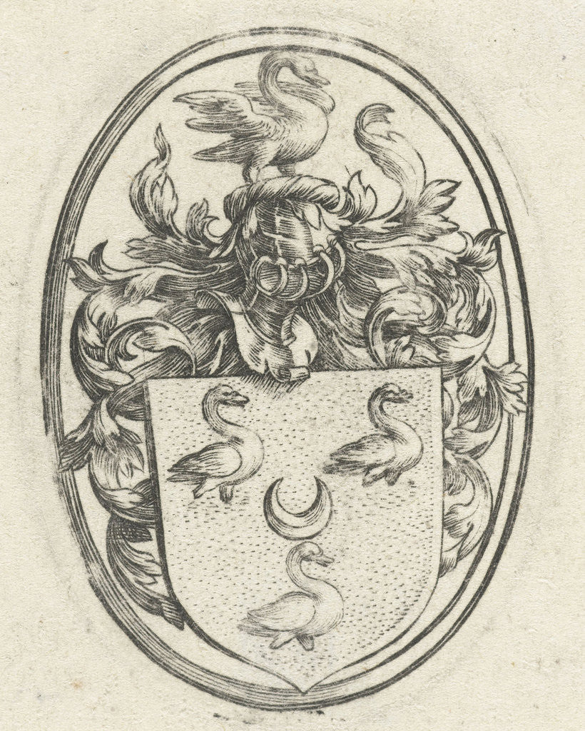 Detail of Weapon Family Out by Hendrick Goltzius