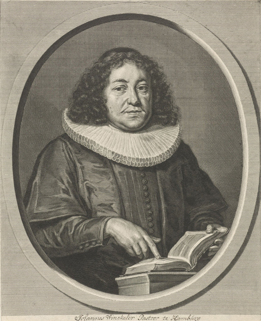 Detail of Portrait of Johann Friedrich Winckler by Matthias Scheits