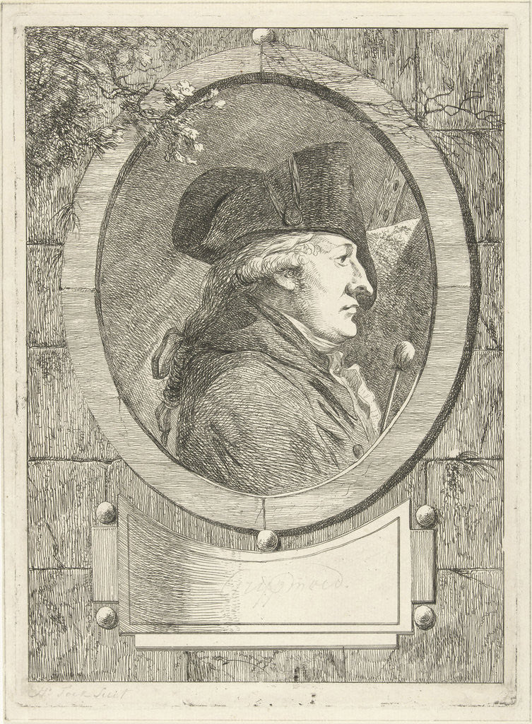 Detail of Portrait of Geerlig Grijpmoed by Hermanus Fock