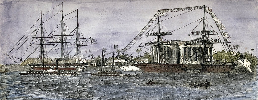 Detail of Calcutta India 1850 by Anonymous