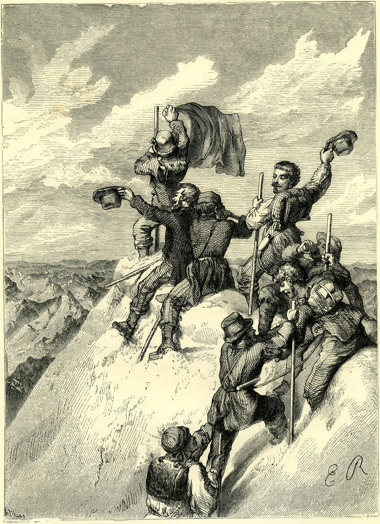 Detail of Switzerland on the Top of the Wetterhorn by Anonymous