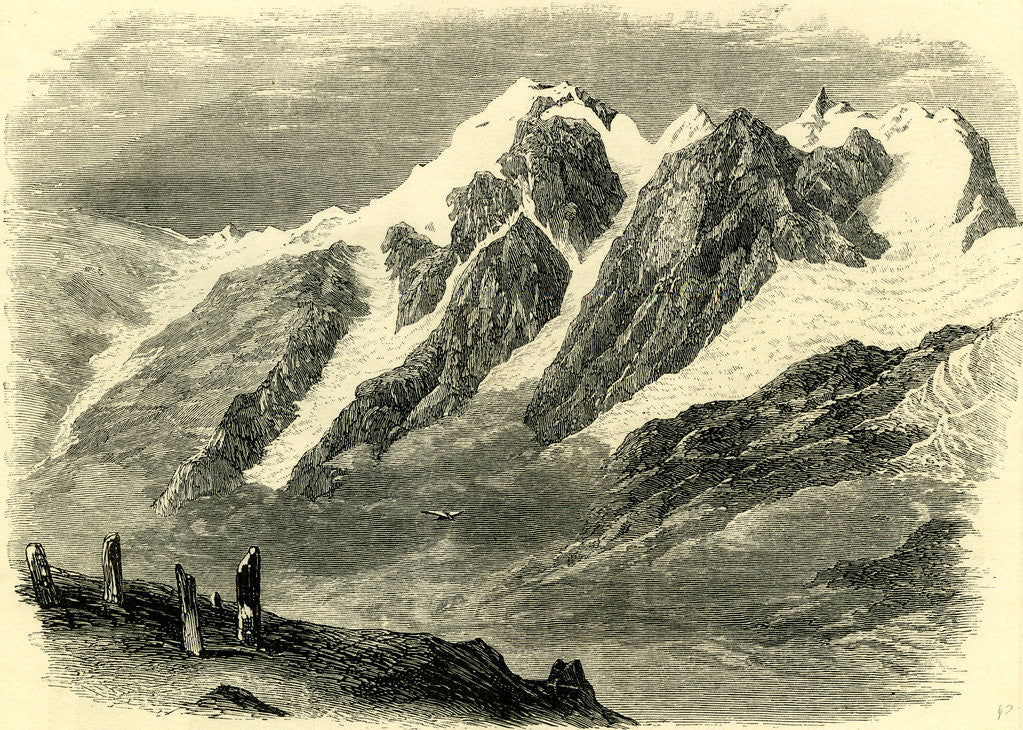 Detail of The Ortler Spitz Switzerland by Anonymous