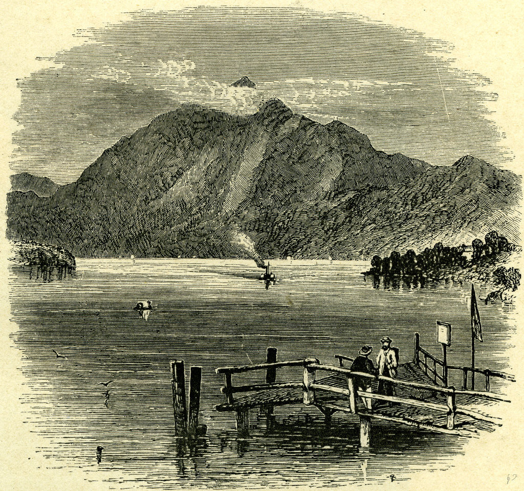 Detail of Pilatus Lake of Lucerne Switzerland by Anonymous