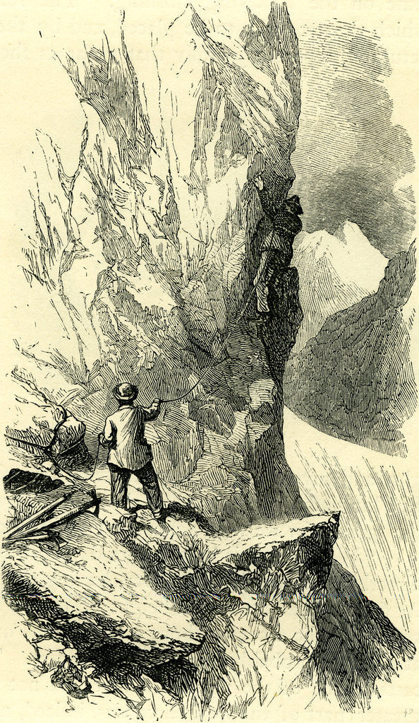 Detail of On the Matterhorn Switzerland by Anonymous