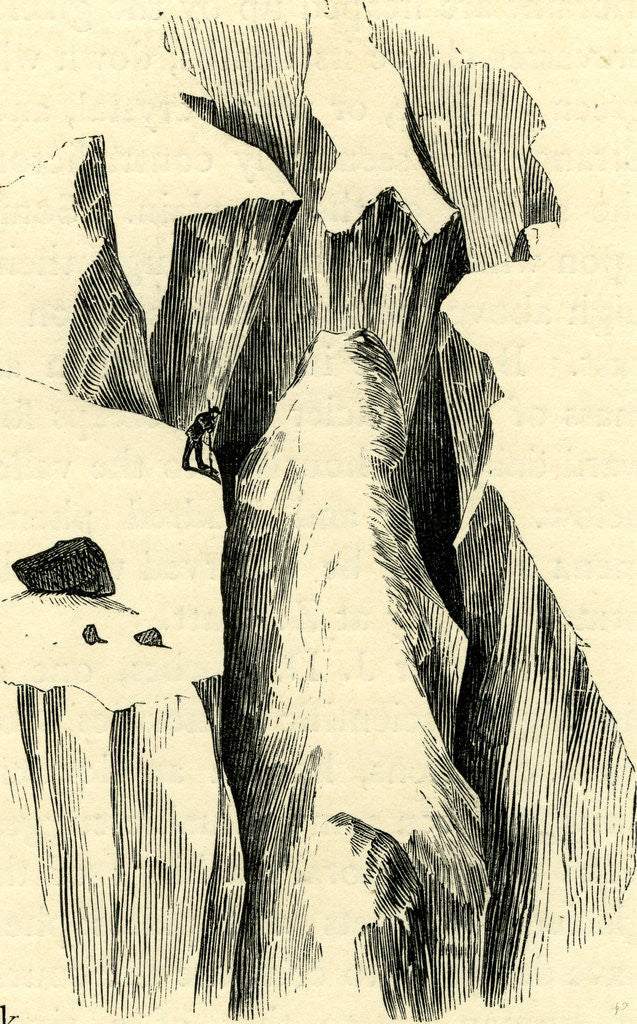 Detail of Crevasses Switzerland by Anonymous