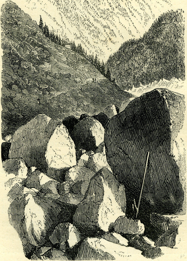 Detail of The Moraine Switzerland by Anonymous