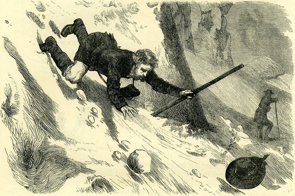 Detail of Trying a Glissade Switzerland by Anonymous