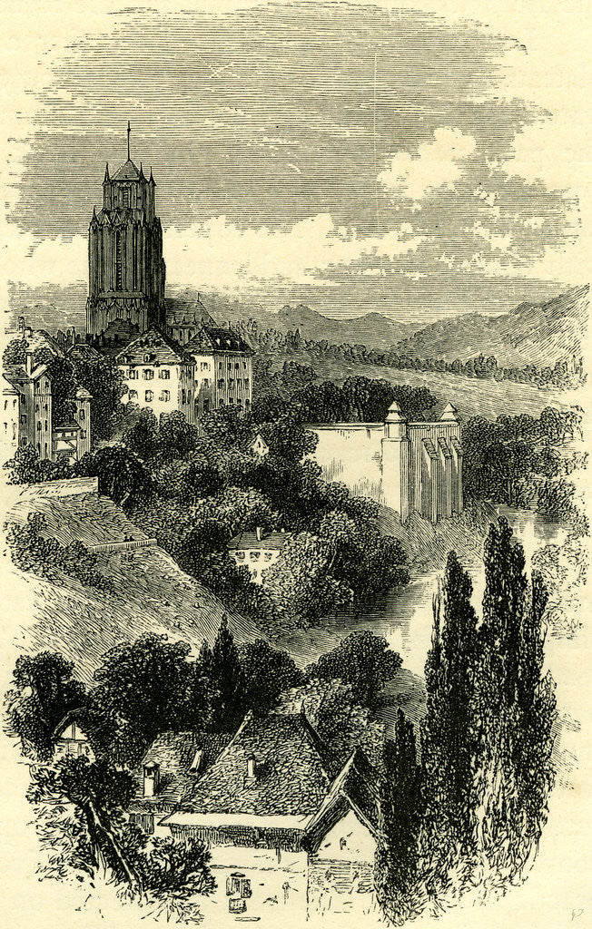 Detail of Cathedral and Platform at Berne. Switzerland by Anonymous