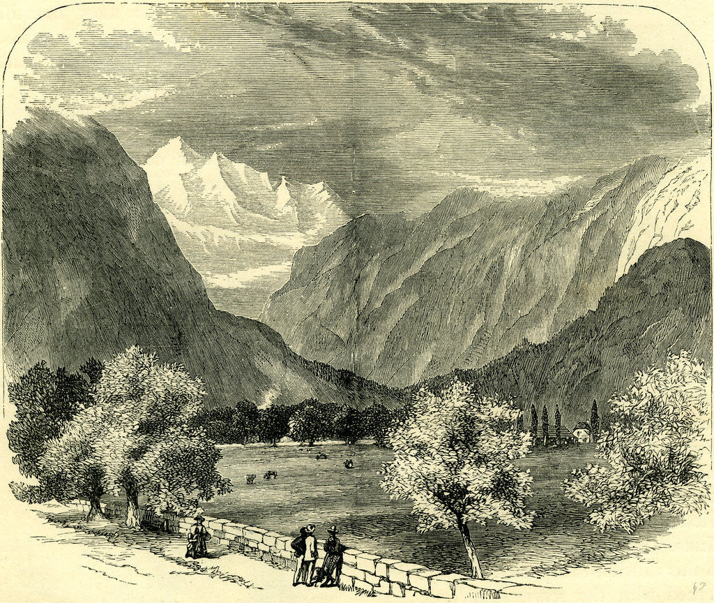 Detail of The Jungfrau from Interlachen Switzerland by Anonymous