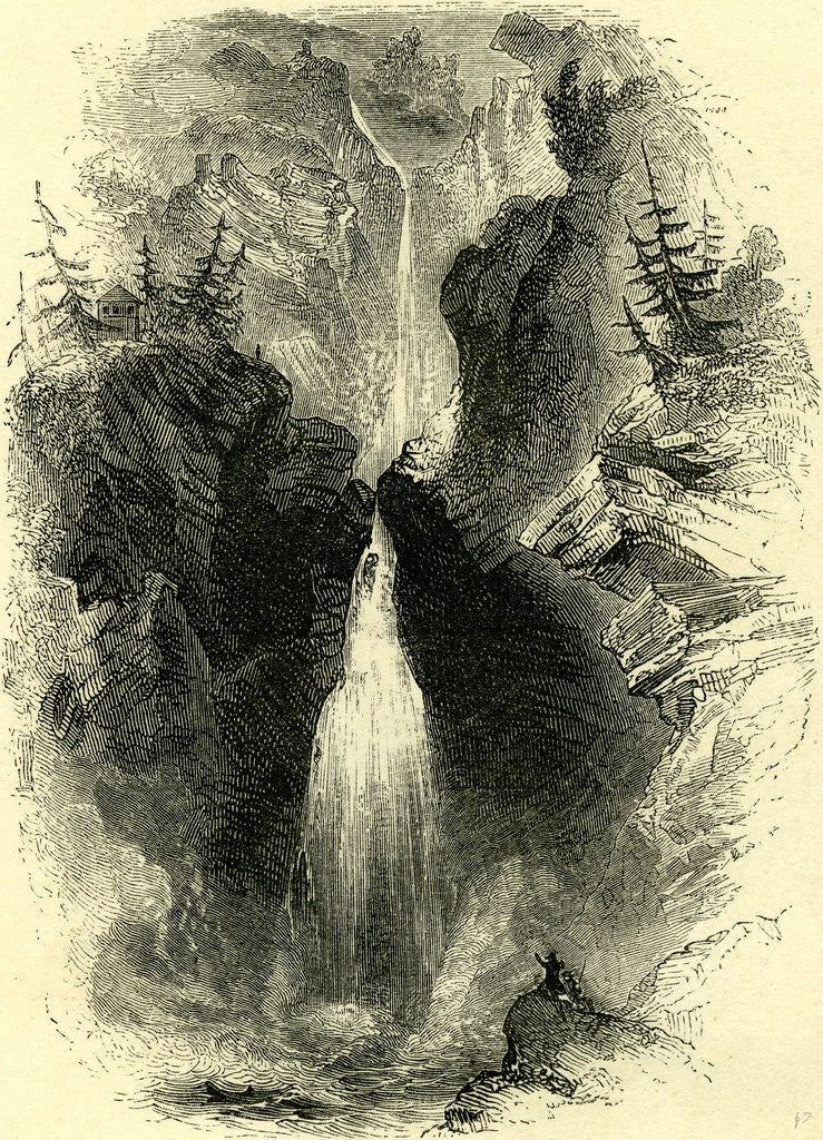 Detail of Fall Near Lauterbrunnen Switzerland by Anonymous