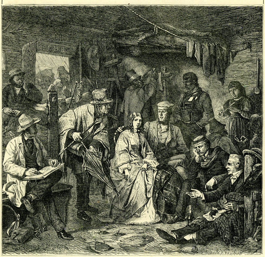 Detail of Inside in a Storm Switzerland by Anonymous