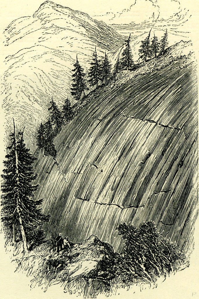 Detail of Rocks Polished by Old Glaciers Switzerland by Anonymous