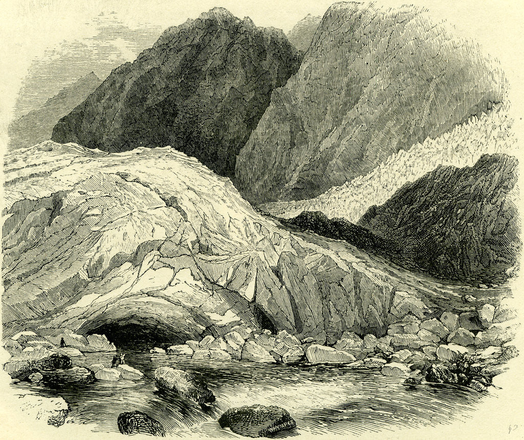 Detail of End of Glacier Switzerland by Anonymous