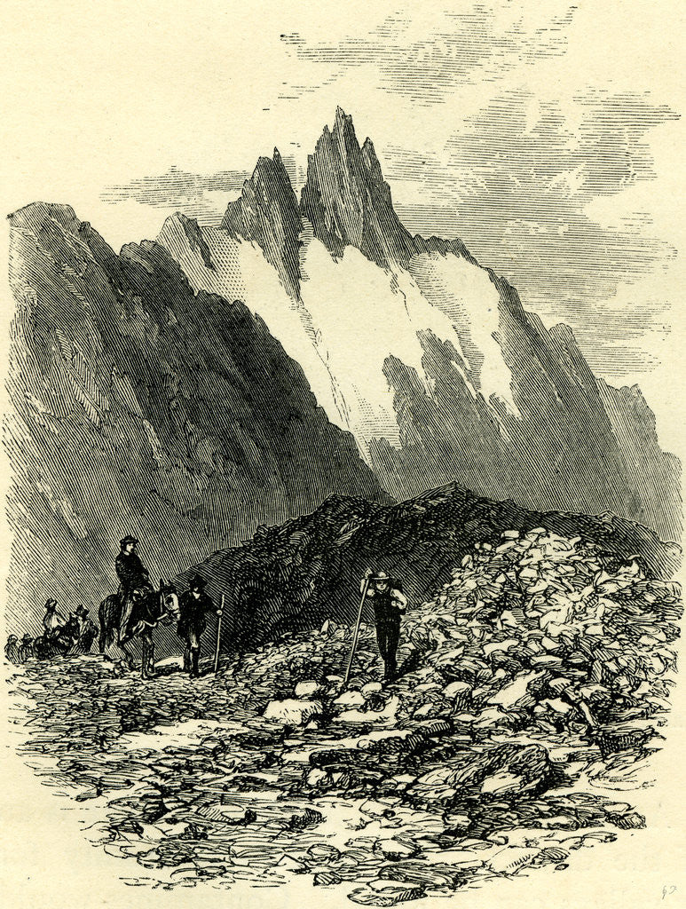 Detail of The Col Du Bonhomme Switzerland by Anonymous