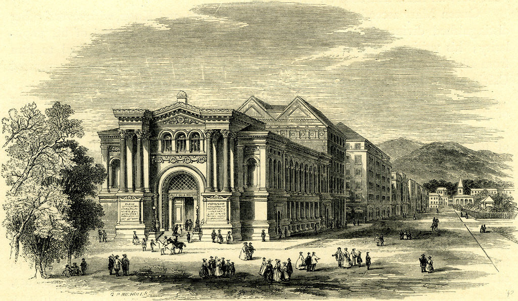 Detail of Memorial Hall of the Reformation Geneva Switzerland by Anonymous