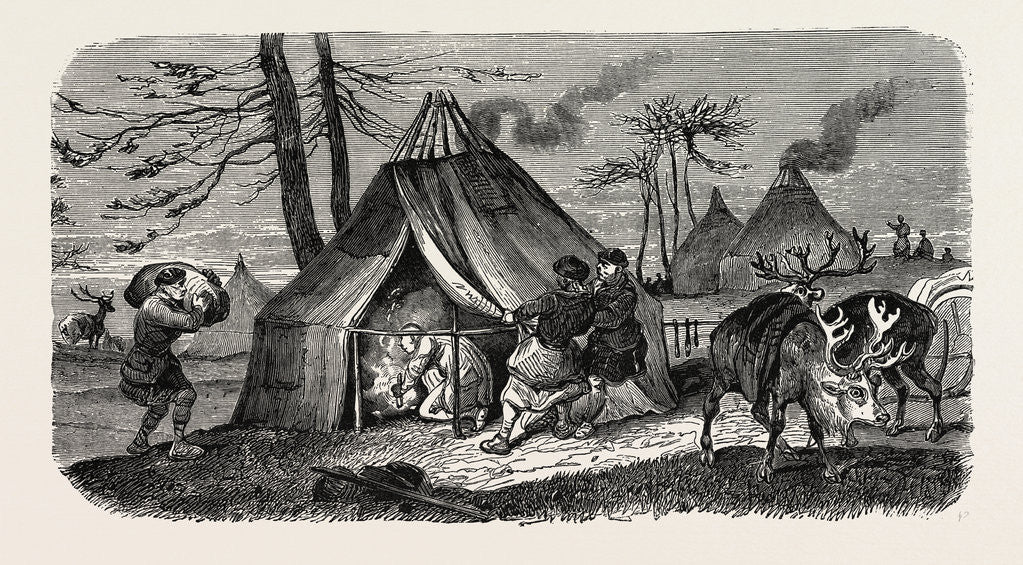 Detail of A Tungoose Encampment. by Anonymous