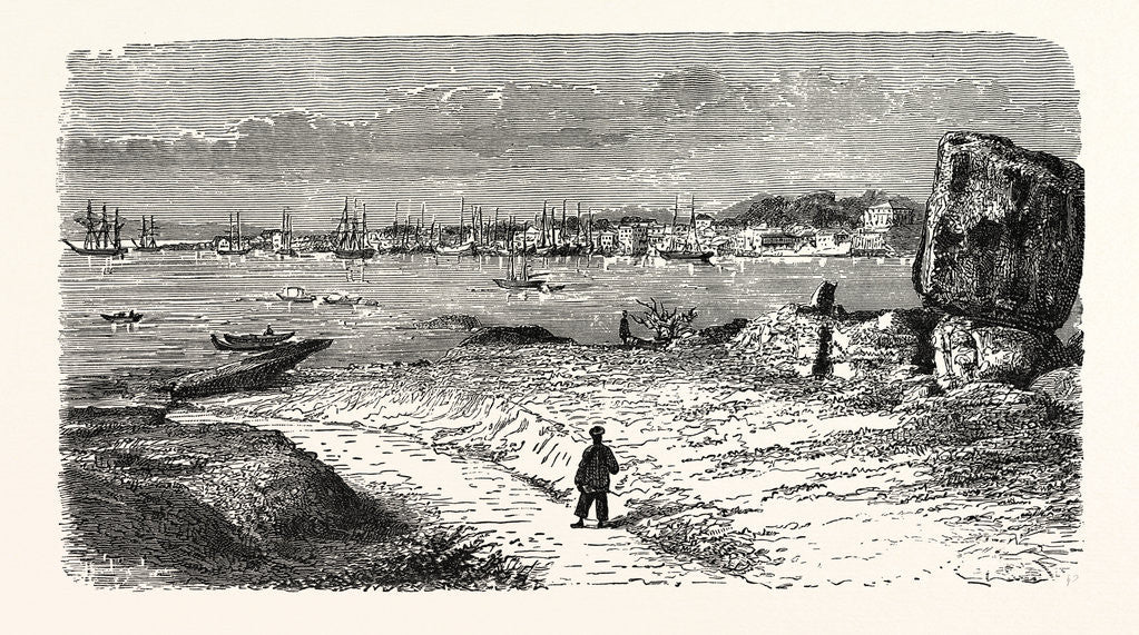 Detail of View of the City of Amoy, in the Province of Fo-Kien. by Anonymous