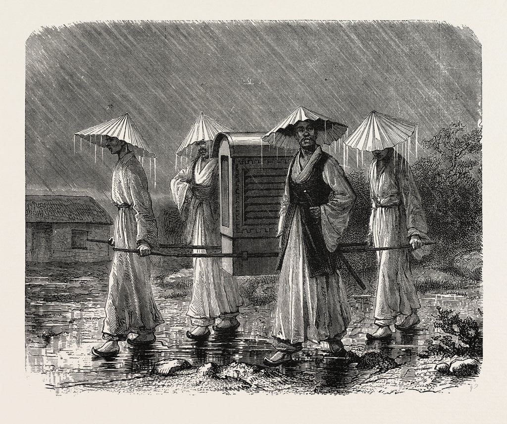 Detail of A Corean Palanquin by Anonymous