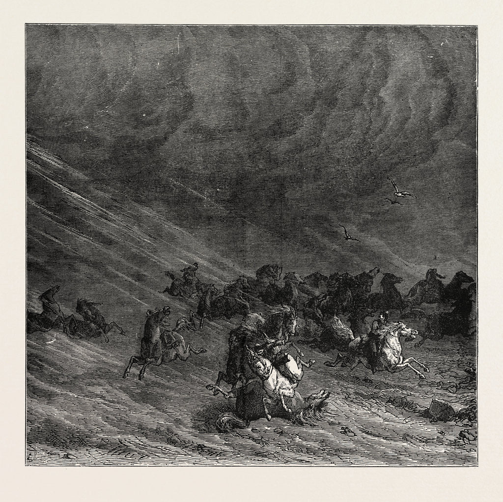 Detail of A Sandstorm in the Desert, China by Anonymous