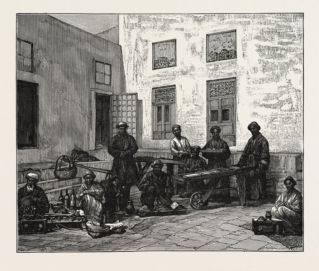 Detail of Merchants of Yarkand, Eastern Turkestan by Anonymous