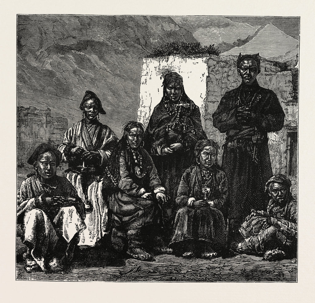 Detail of Natives of the Valley of Spiti, Province of Ladak by Anonymous