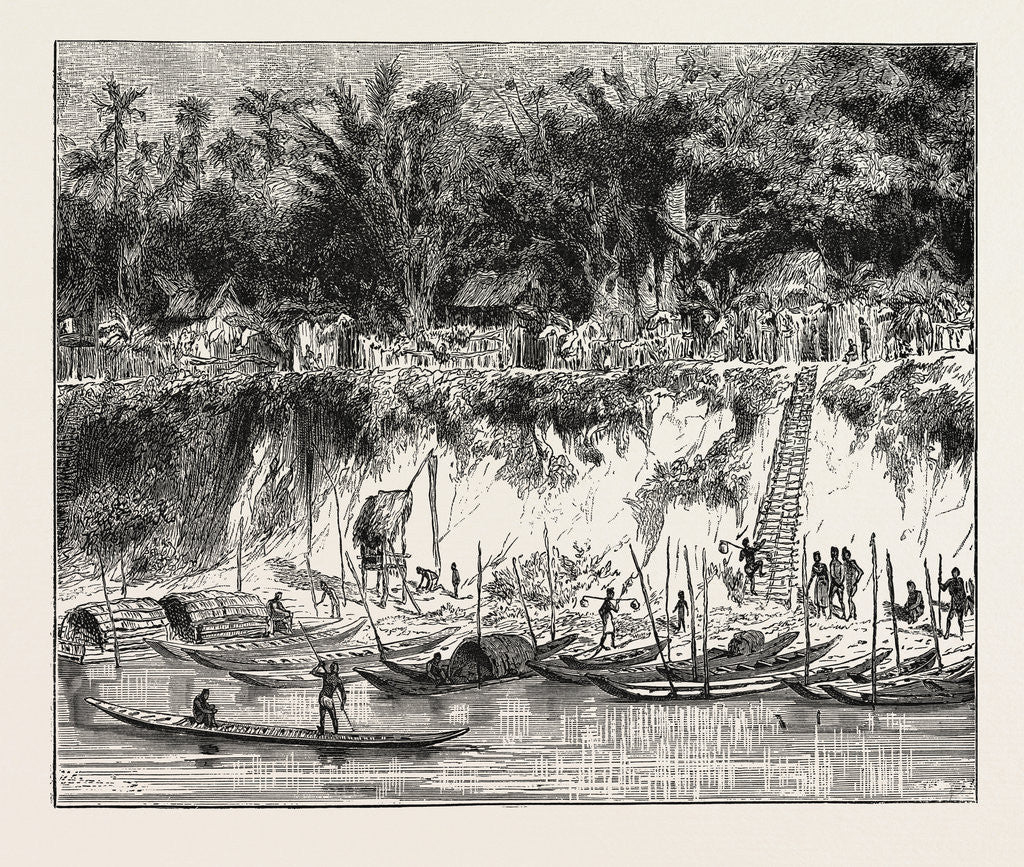 Detail of View of Bassac, Laos. by Anonymous