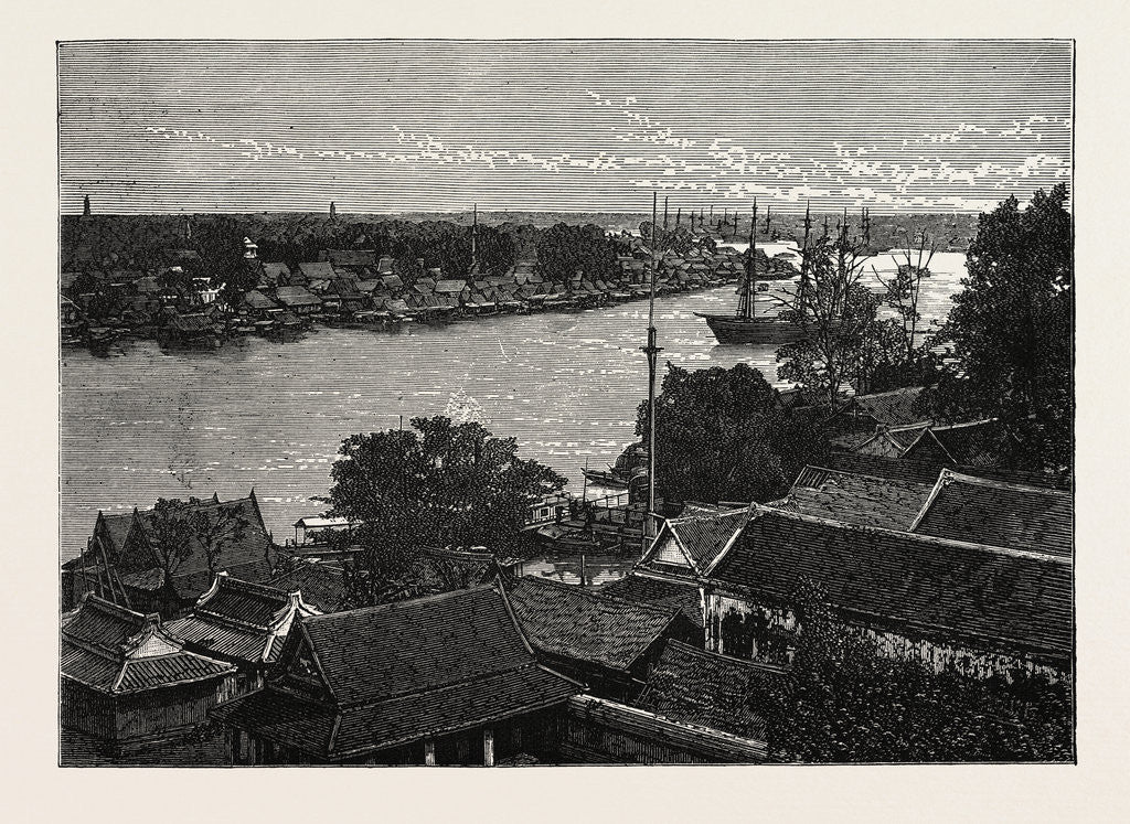 Detail of General View of Bankok and the Menam River by Anonymous